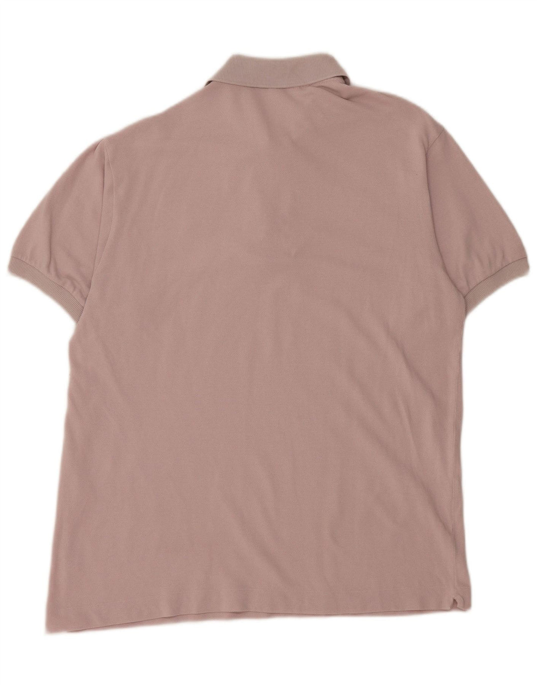 Lacoste Mens Polo Shirt Size 4 Medium Pink Cotton
