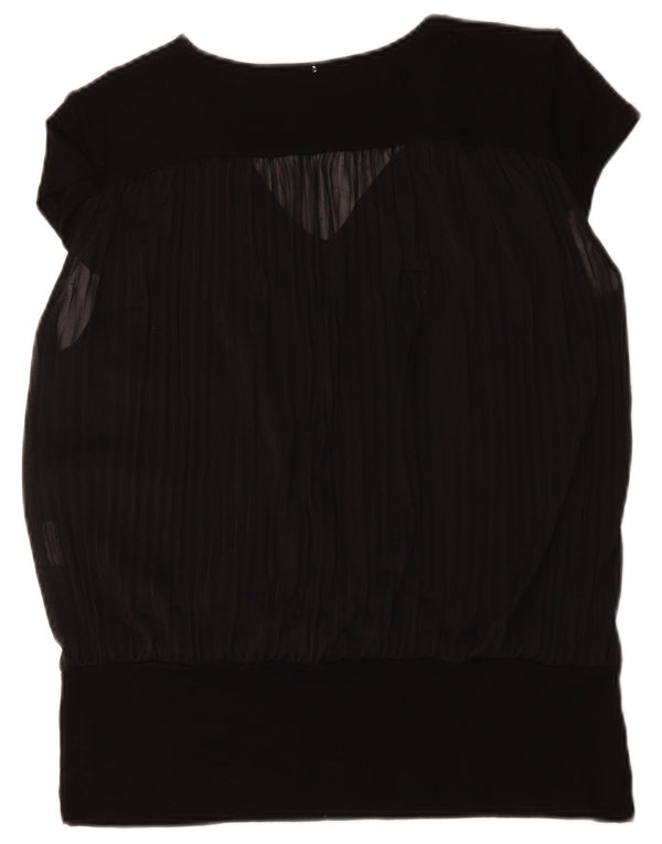 Max Mara Womens Blouse Top UK 14 Large Black