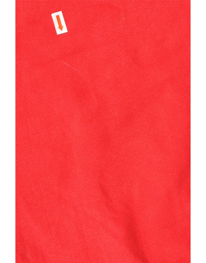 Superdry Mens Graphic Hoodie Jumper Small Red Cotton