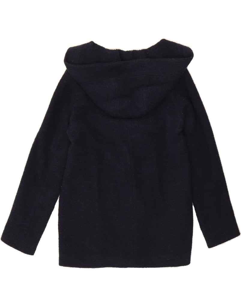 MASSIMO DUTTI Womens Hooded Cardigan Sweater UK 16 Large Navy Blue Wool Vintage Massimo Dutti and Second-Hand Massimo Dutti from Messina Hembry 