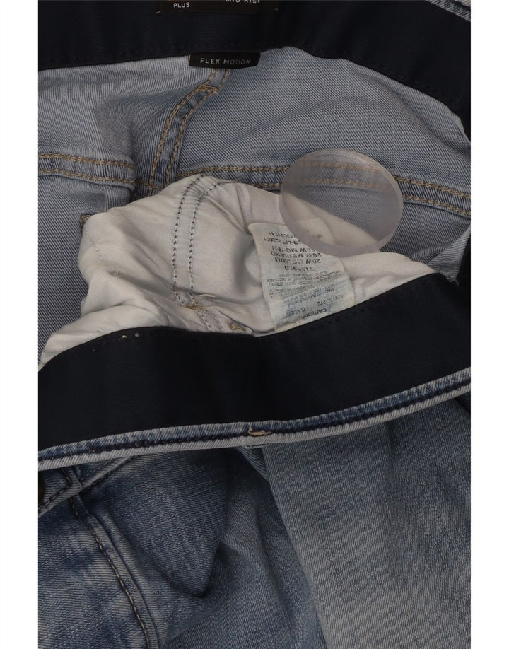 LEE Womens Mid Rise Regular Fit Bermuda Denim Shorts W40 2XL  Blue Cotton