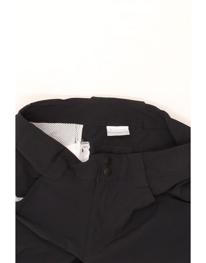 COLUMBIA Womens Slim Capri Trousers US 8 Medium W30 L21 Black Nylon Vintage Columbia and Second-Hand Columbia from Messina Hembry 
