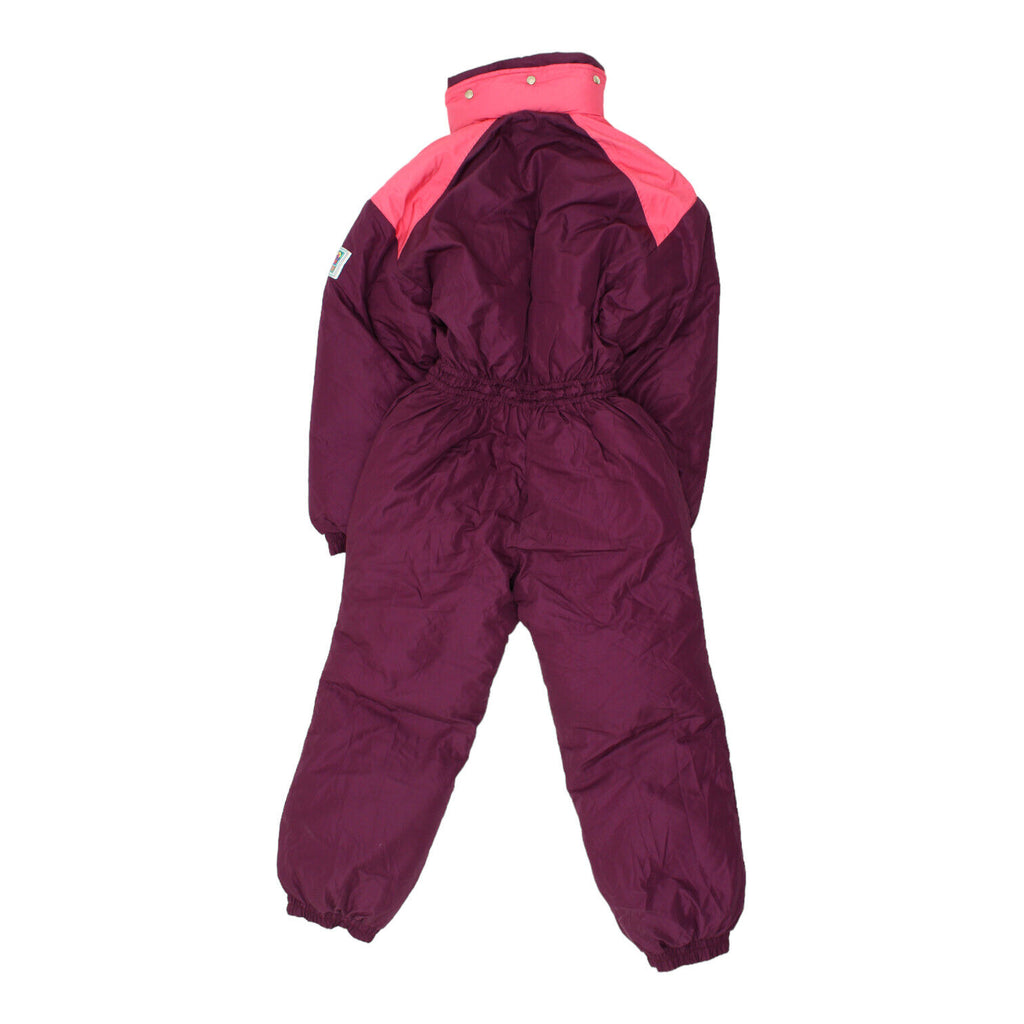 Dolomite Girls Purple Ski Suit | Vintage Retro Winter Sportswear Kids Snowsuit | Vintage Messina Hembry | Thrift | Second-Hand Messina Hembry | Used Clothing | Messina Hembry 