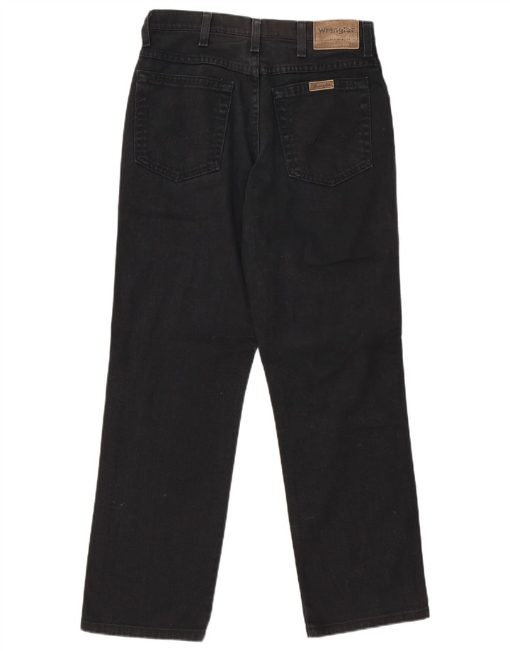 Wrangler Mens Regular Fit Straight Jeans W31 L29 Black Cotton