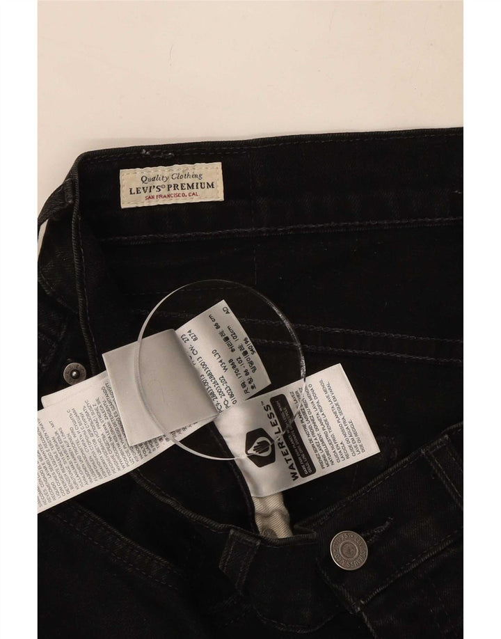 Levi's Mens Slim Jeans W34 L30 Black Cotton