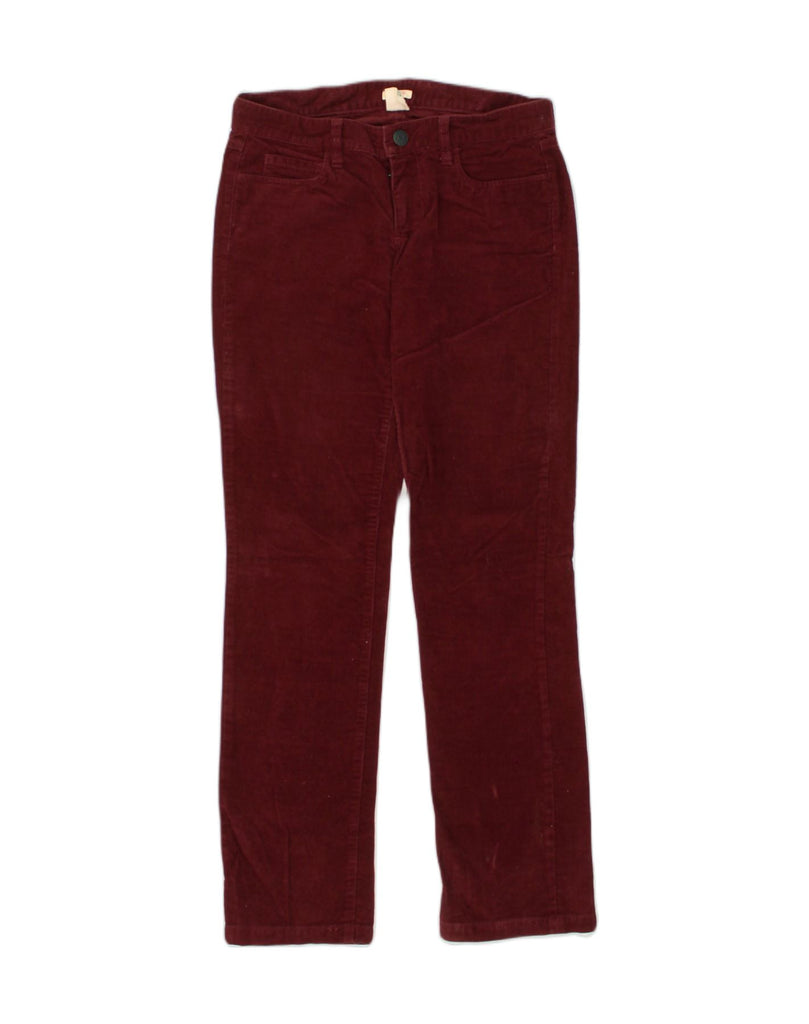 J. CREW Womens Straight Corduroy Trousers W27 L30 Burgundy Cotton | Vintage J. Crew | Thrift | Second-Hand J. Crew | Used Clothing | Messina Hembry 