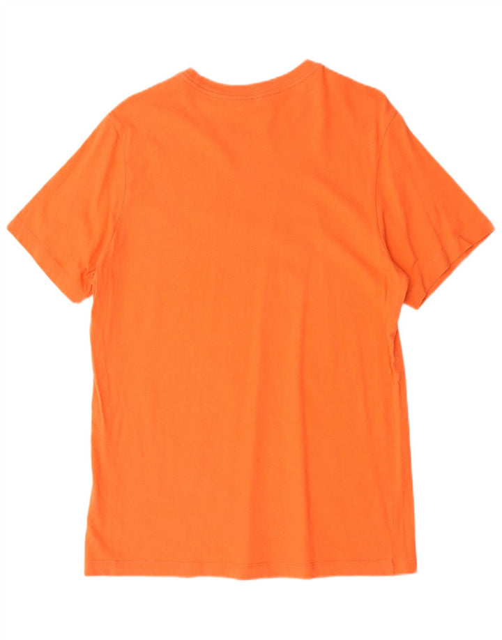 Nike Mens Graphic T-Shirt Top Medium Orange Cotton