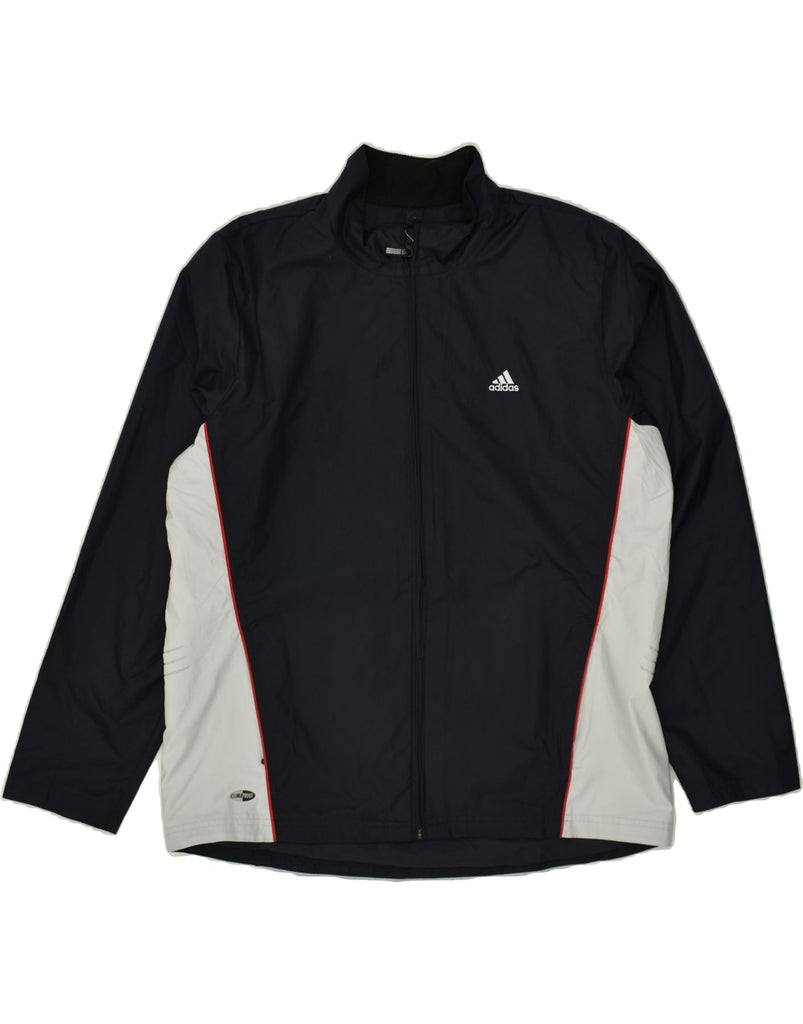 ADIDAS Womens Tracksuit Top Jacket UK 18 XL Black Colourblock Polyester | Vintage Adidas | Thrift | Second-Hand Adidas | Used Clothing | Messina Hembry 