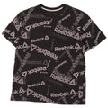 Reebok Mens Graphic T-Shirt Top Large Black Cotton