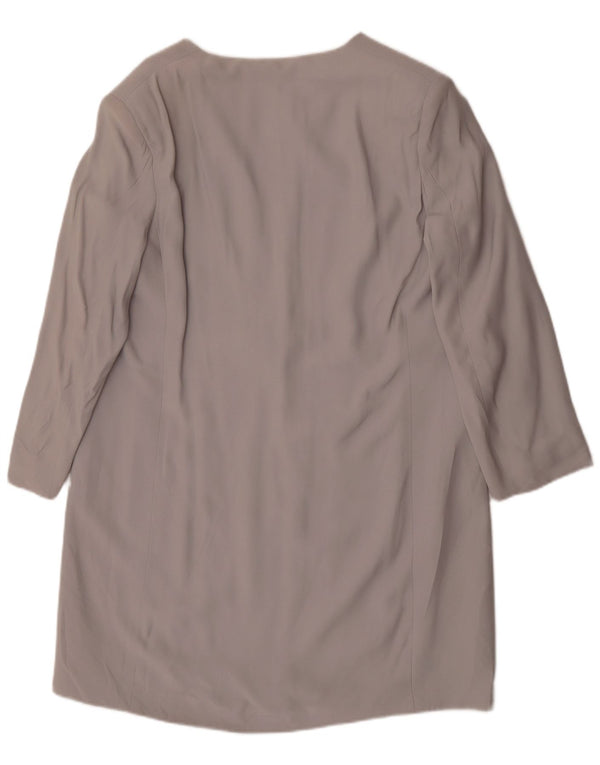 Pierre Cardin Womens Overcoat IT 48 XL Grey Acetate
