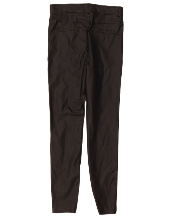 Zara Womens High Waist Skinny Faux Leather Trousers Medium W28 L28 Black