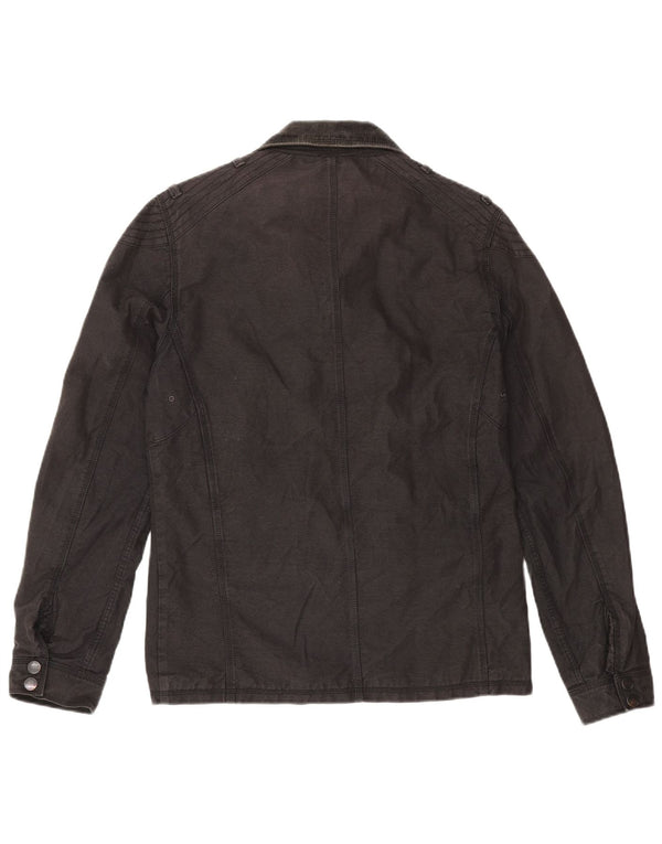 Ted Baker Mens Utility Jacket Size 3 Medium Grey Viscose