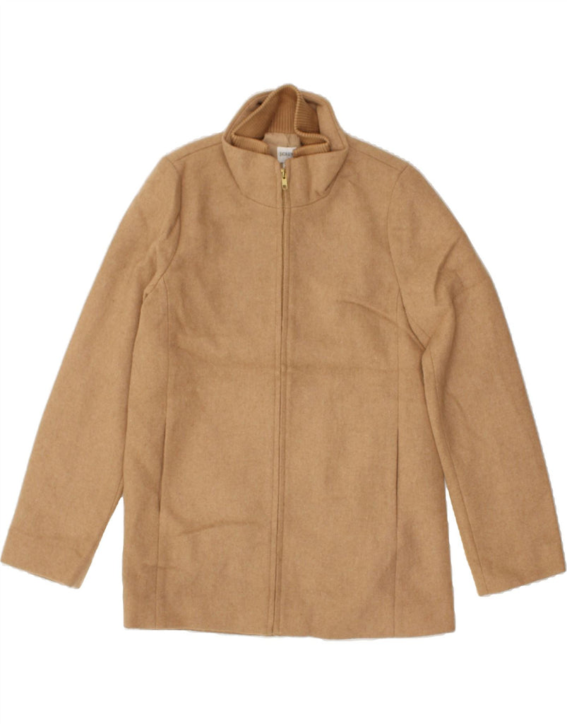 J. CREW Womens Fleece Coat US 8 Medium Brown Wool | Vintage J. Crew | Thrift | Second-Hand J. Crew | Used Clothing | Messina Hembry 