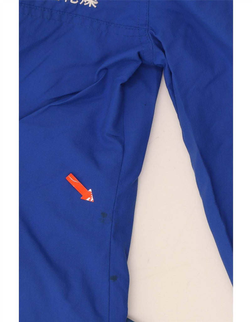SUPERDRY Womens Graphic Rain Jacket UK 6 XS Blue Nylon Vintage Superdry and Second-Hand Superdry from Messina Hembry 