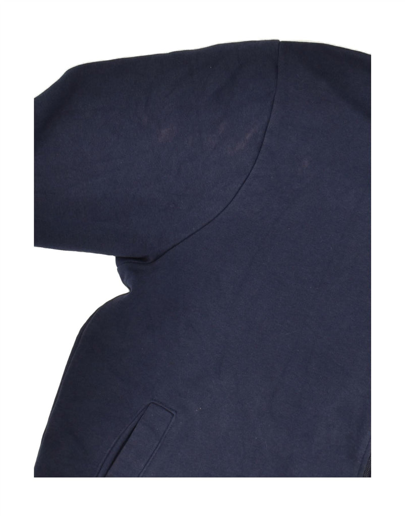 FILA Mens Zip Hoodie Sweater Medium Navy Blue Cotton | Vintage Fila | Thrift | Second-Hand Fila | Used Clothing | Messina Hembry 