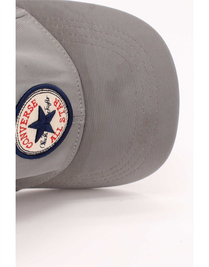 Converse Mens Graphic Baseball Cap One Size Grey Cotton