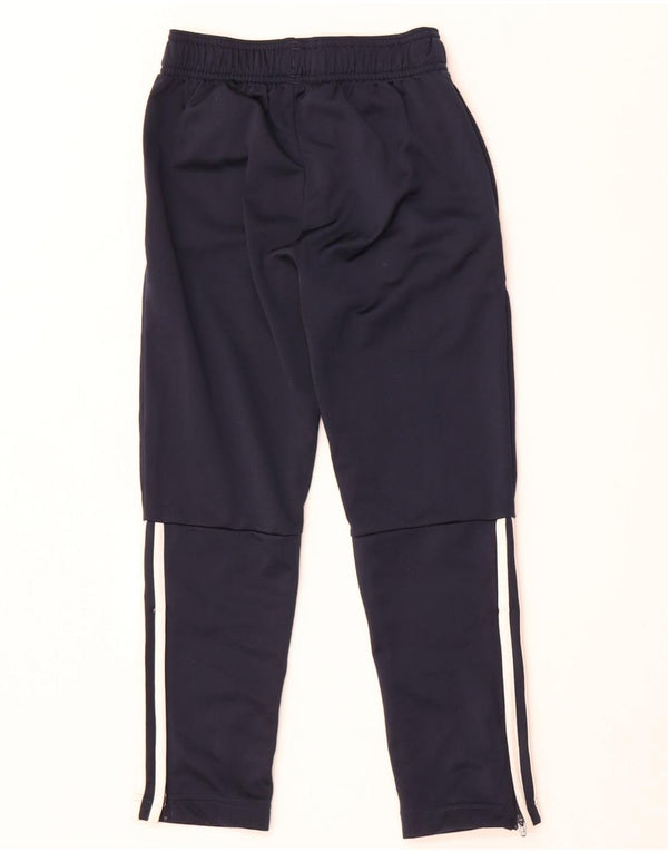 Adidas Boys Tracksuit Trousers 7-8 Years  Navy Blue Polyester