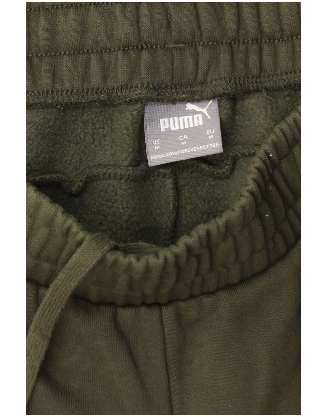 Puma Mens Tracksuit Trousers Joggers Medium  Khaki Cotton