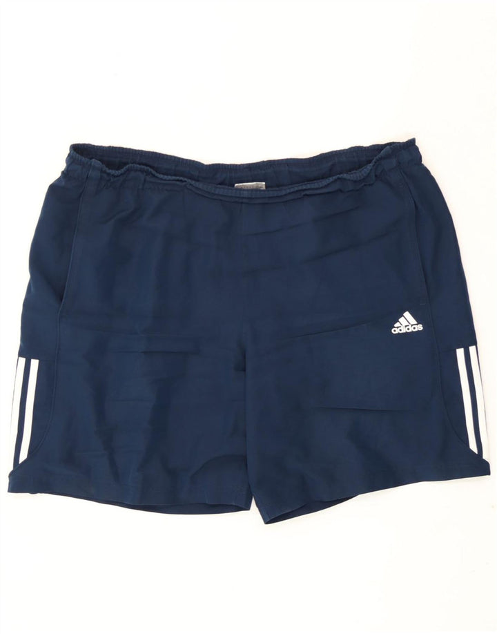 Adidas Mens Climalite Sport Shorts XL  Navy Blue Polyester