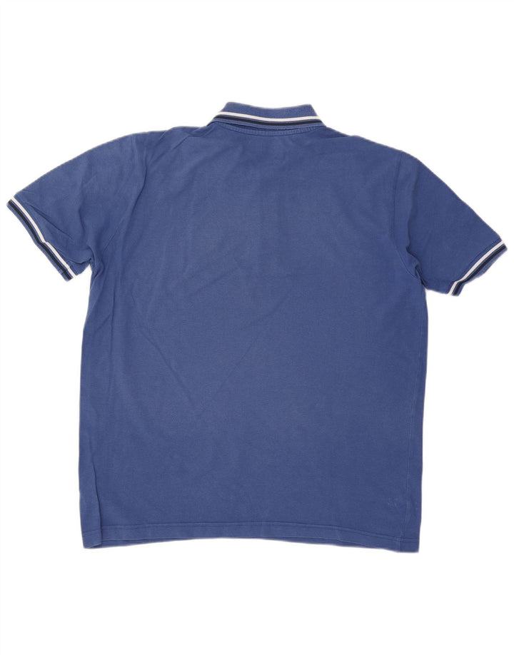 KAPPA Mens Polo Shirt Large Blue Cotton