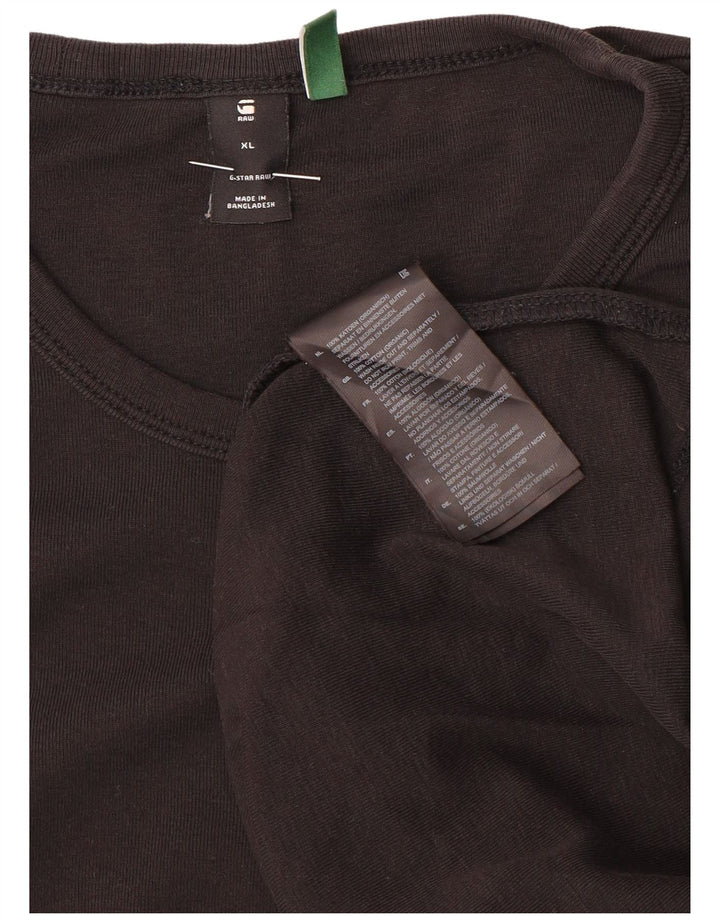 G-Star Mens Top Long Sleeve XL Black Cotton