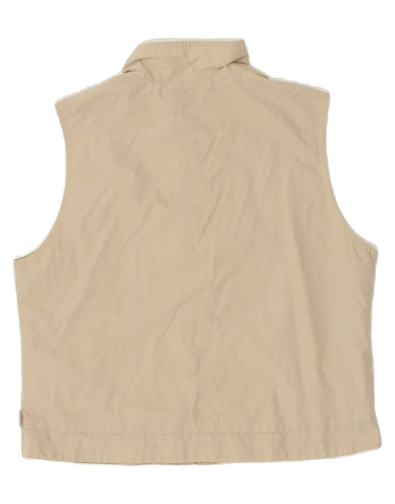 S.OLIVER Womens Gilet EU 40 Medium Beige Cotton | Vintage S.Oliver | Thrift | Second-Hand S.Oliver | Used Clothing | Messina Hembry 