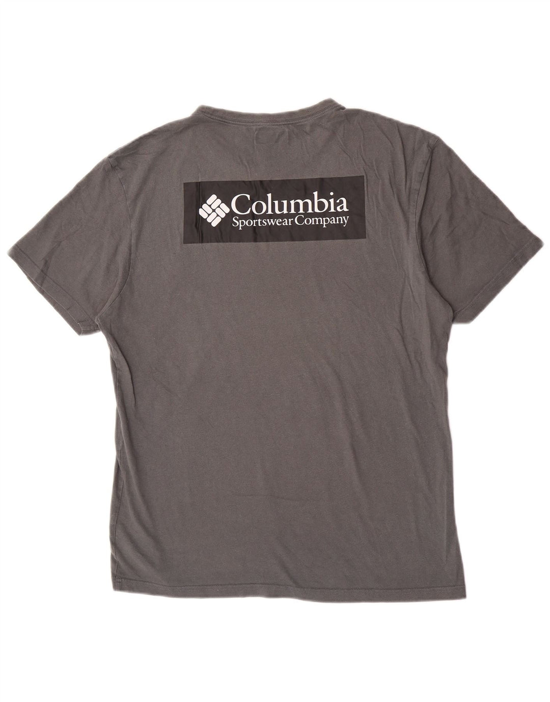Columbia Mens Graphic T-Shirt Top Medium Grey Cotton