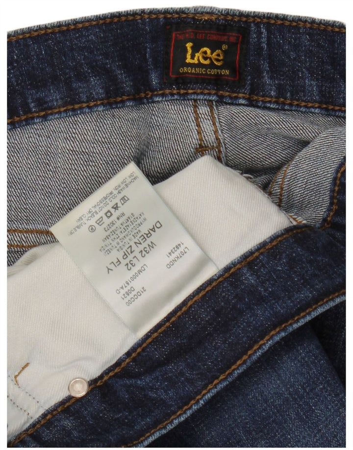Lee Mens Daren Zip Fly Slim Jeans W32 L32 Blue Cotton