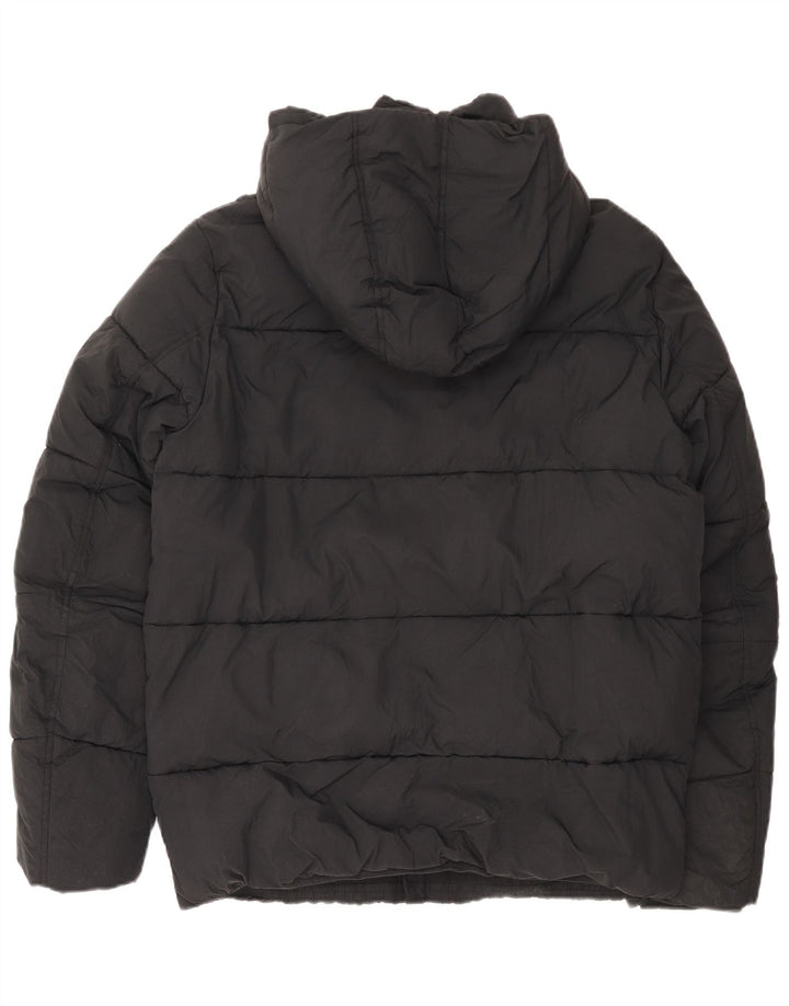 Calvin Klein Mens Hooded Padded Jacket UK 42 XL Black