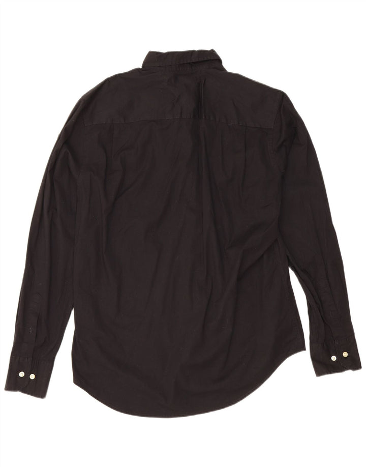 Tommy Hilfiger Mens Custom Fit Shirt Medium Black Cotton