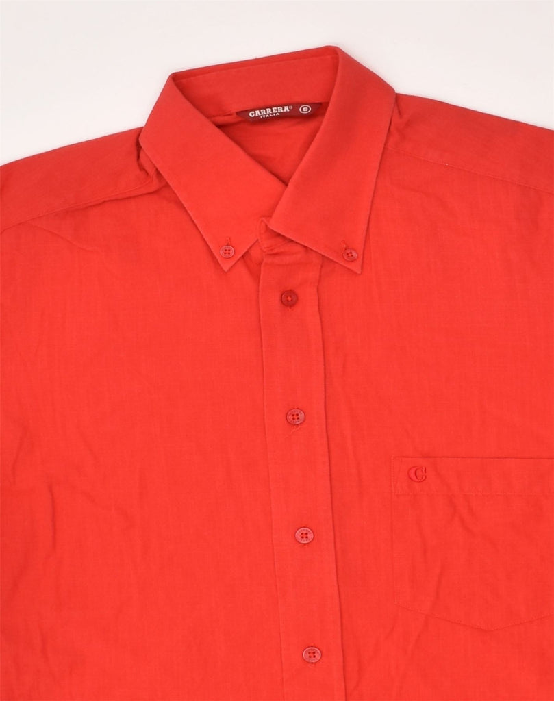 CARRERA Mens Short Sleeve Shirt Small Red | Vintage Carrera | Thrift | Second-Hand Carrera | Used Clothing | Messina Hembry 