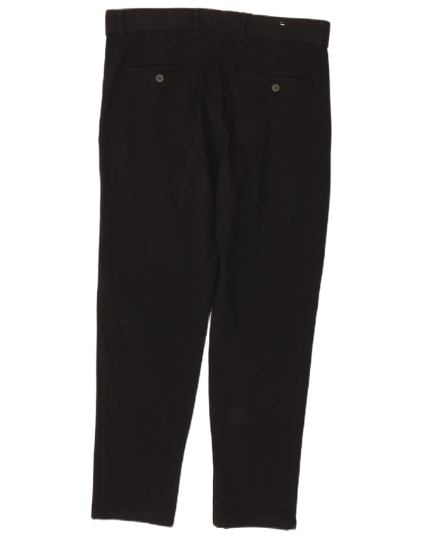 Zara Mens Slim Chino Trousers EU 40 Medium W31 L29 Black Polyester