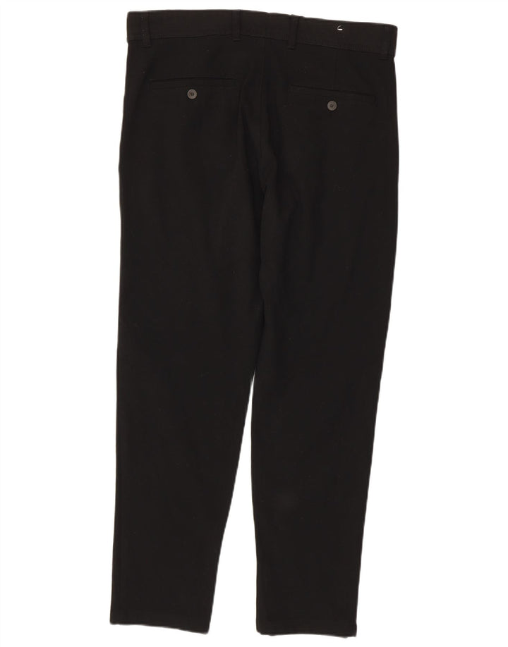 Zara Mens Slim Chino Trousers EU 40 Medium W31 L29 Black Polyester