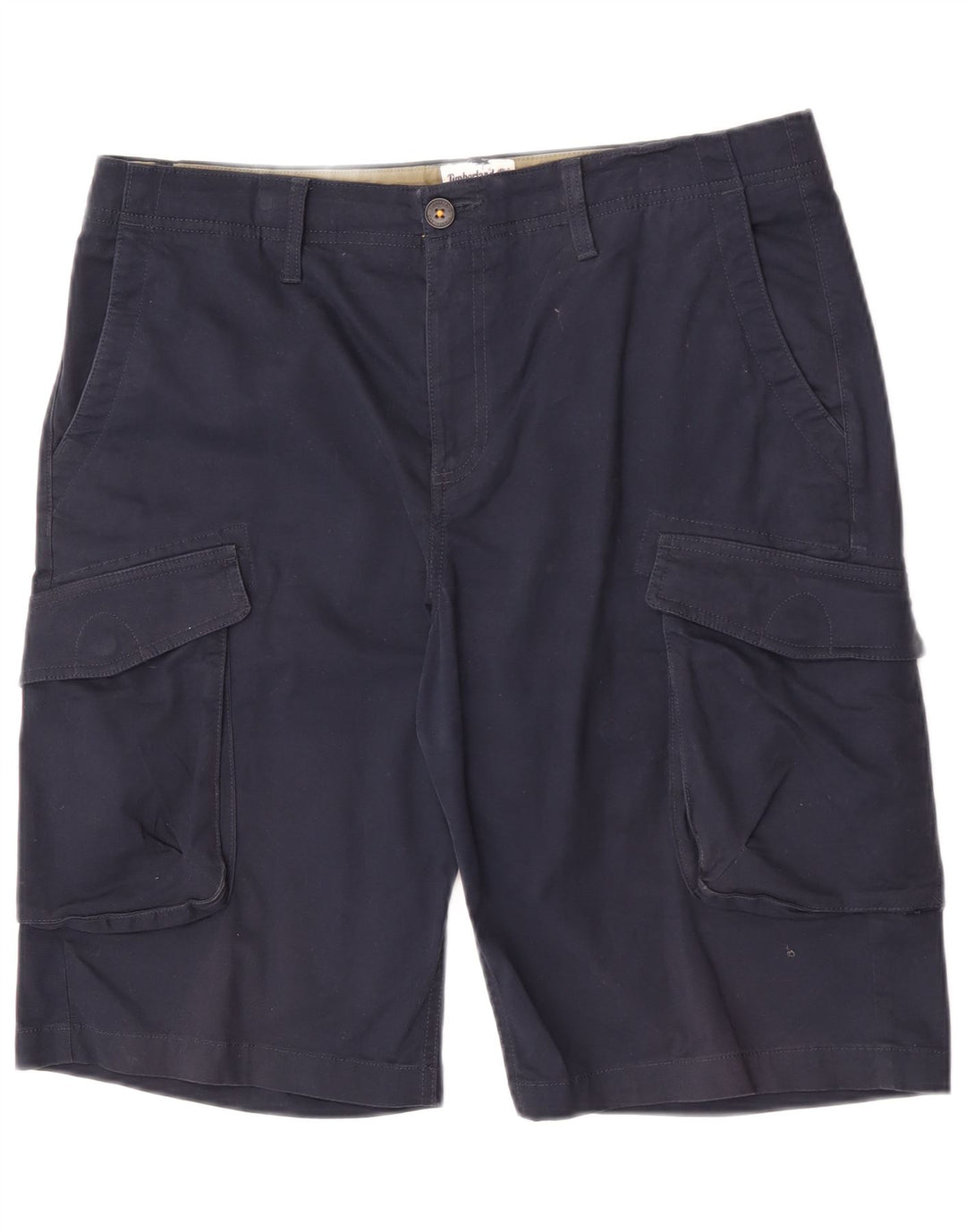 Timberland Mens Cargo Shorts W34 Large Navy Blue Cotton