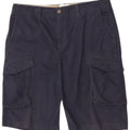Timberland Mens Cargo Shorts W34 Large Navy Blue Cotton