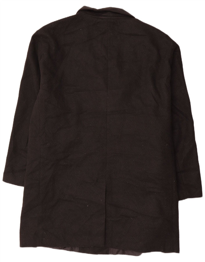 Jack & Jones Mens Overcoat UK 50 5XL Black Polyester