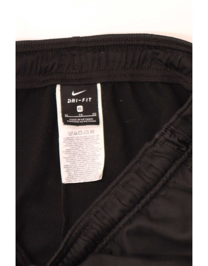Nike Mens Dri Fit Tracksuit Trousers XL Black Polyester