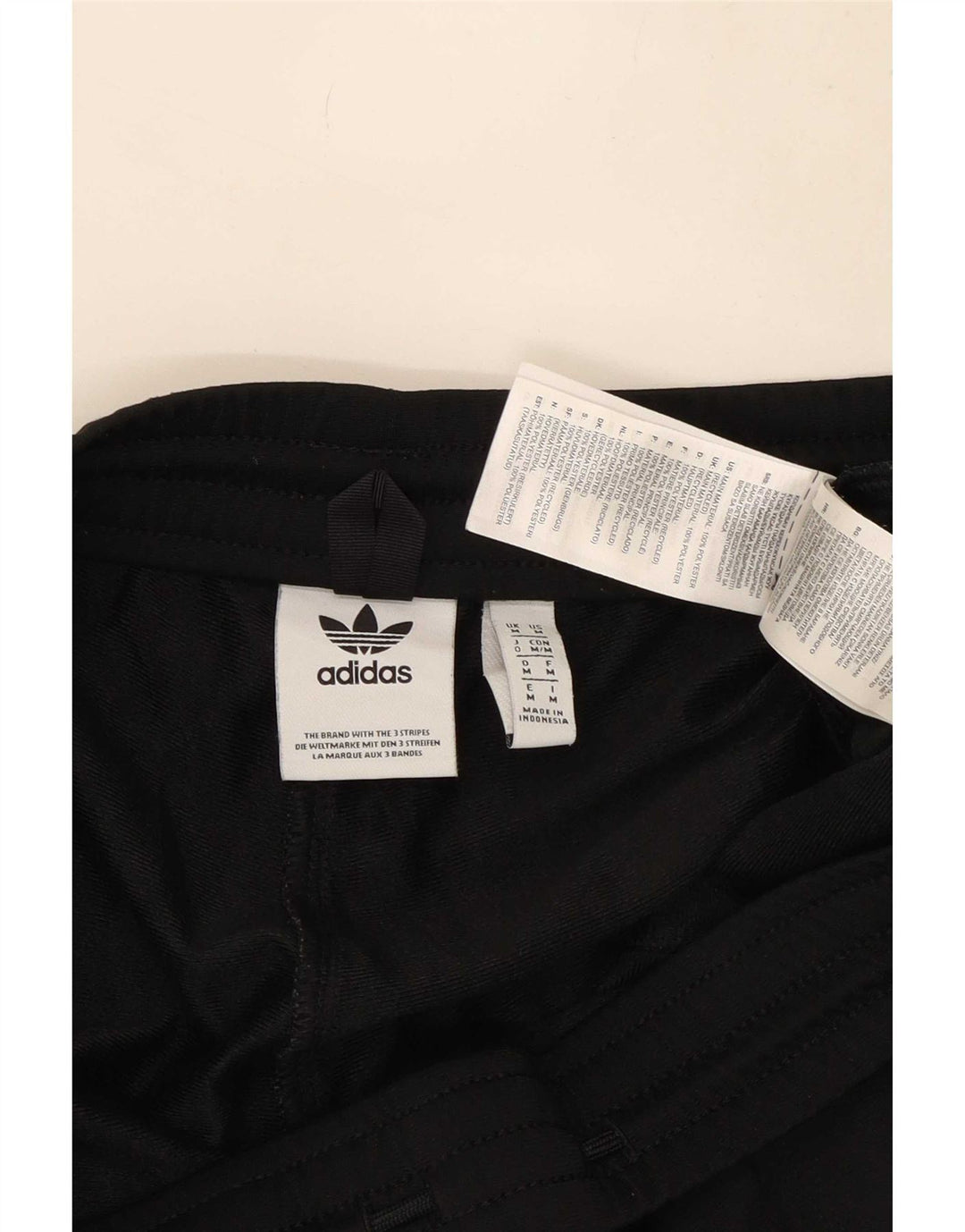 Adidas Mens Tracksuit Trousers Joggers Medium Black Polyester