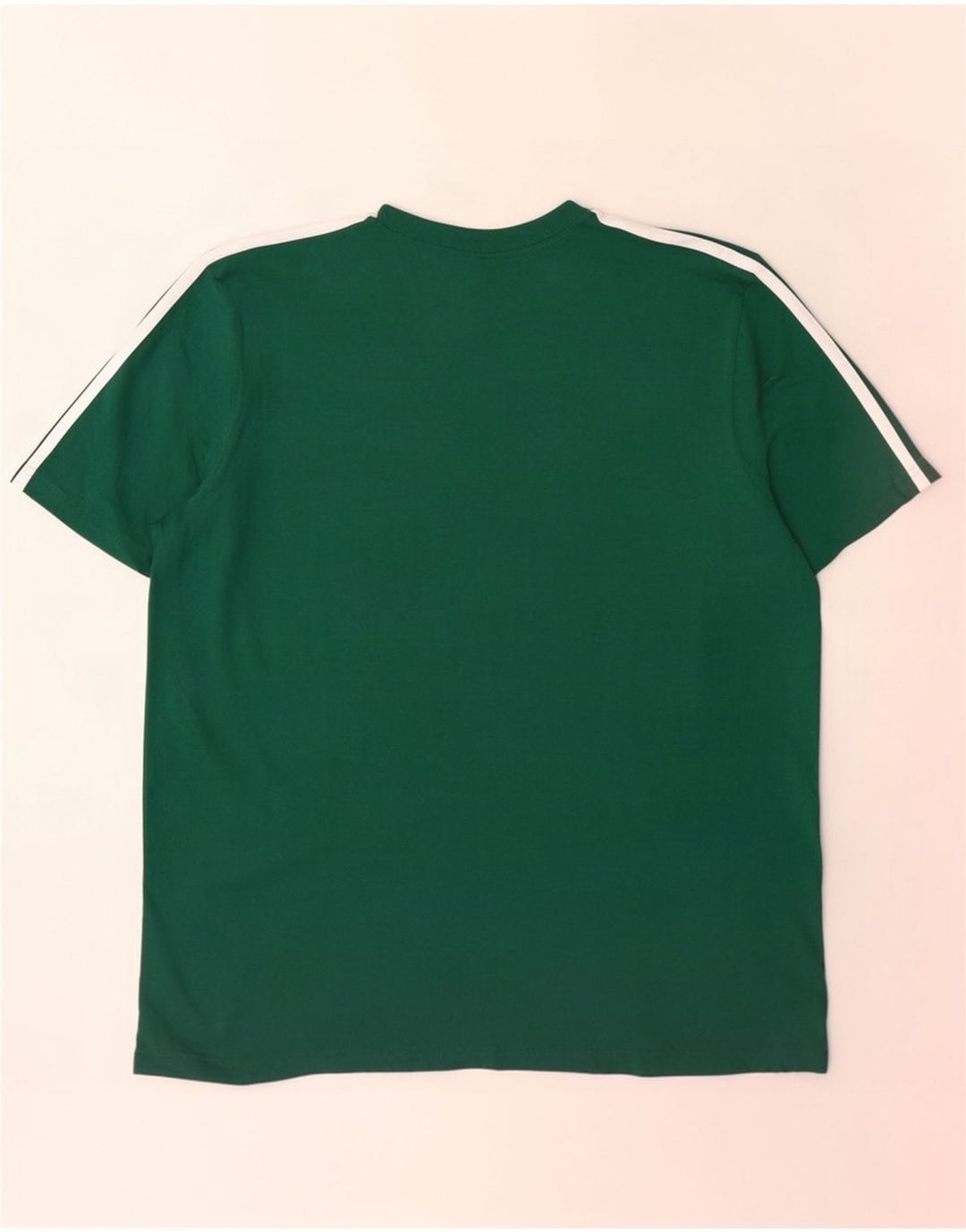 Adidas Mens T-Shirt Top 2XL Green Cotton