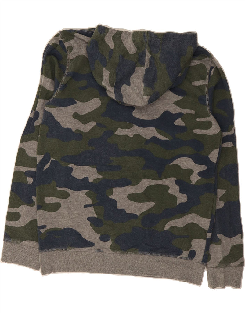 EDDIE BAUER Boys Hoodie Jumper 14-15 Years Large Grey Camouflage Cotton Vintage Eddie Bauer and Second-Hand Eddie Bauer from Messina Hembry 