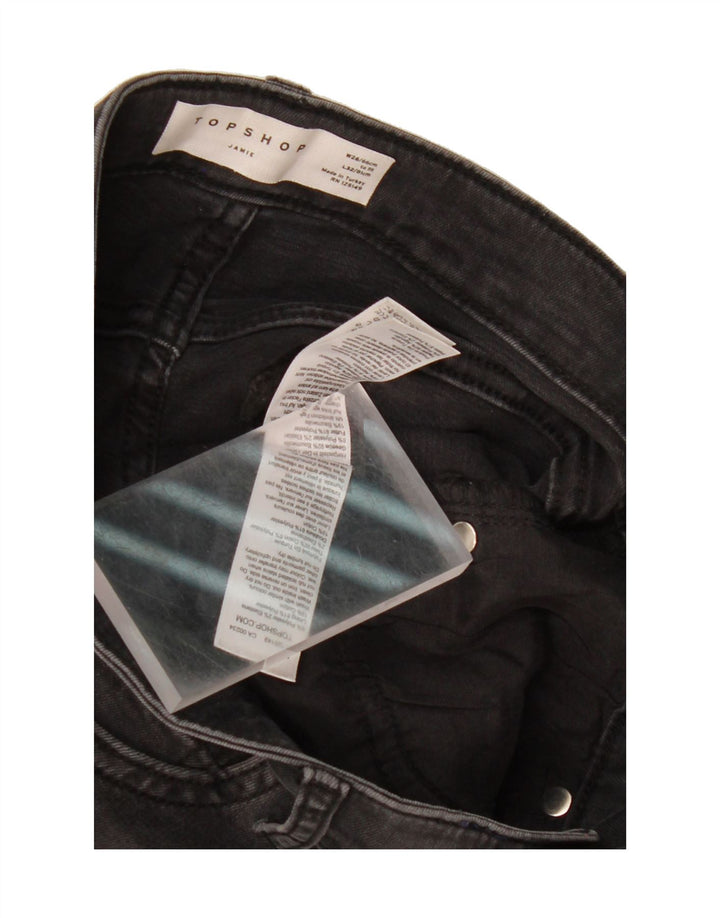 TOPSHOP Womens Jamie Skinny Jeans W26 L27 Black Polyester Vintage Topshop and Second-Hand Topshop from Messina Hembry 