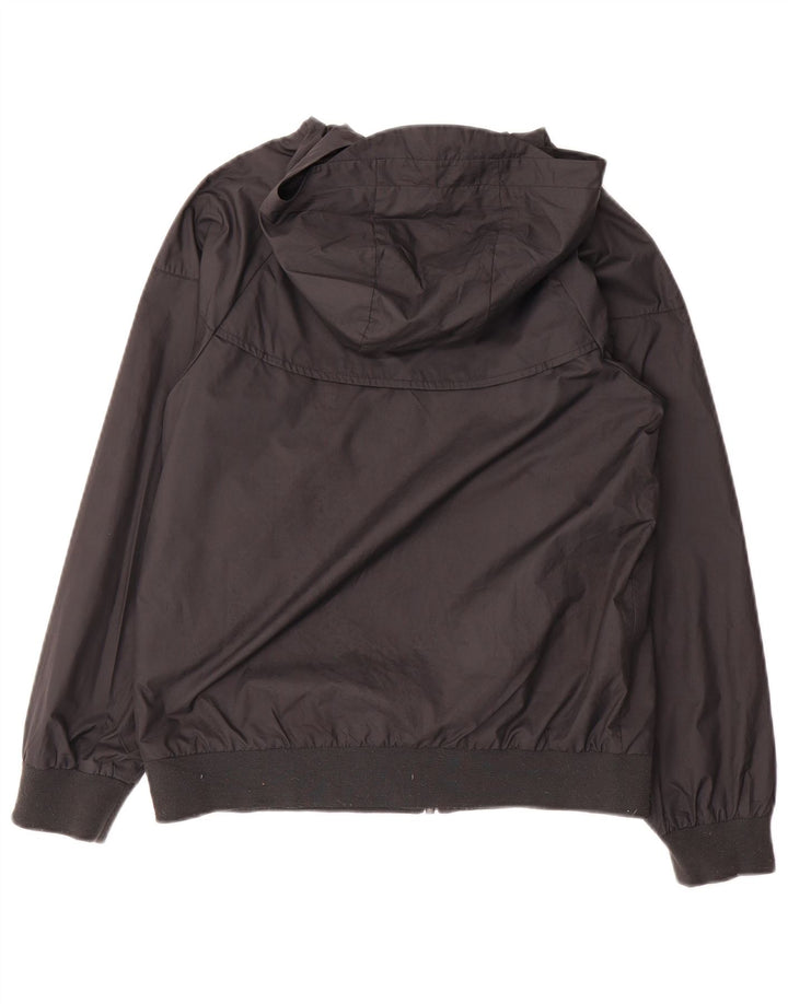 Nike Womens Hooded Rain Jacket UK 12 Medium Black Polyester