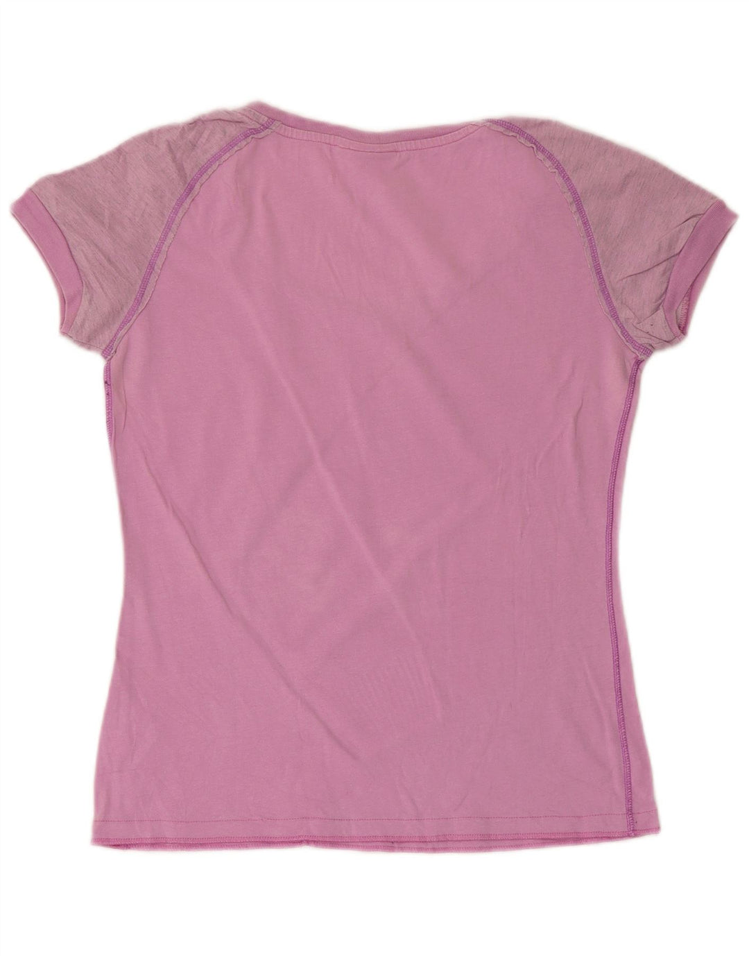 Champion Womens Graphic T-Shirt Top UK 12 Medium Pink