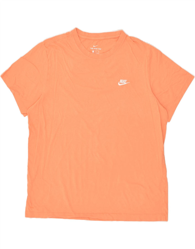 NIKE Mens T-Shirt Top XL Orange Cotton | Vintage Nike | Thrift | Second-Hand Nike | Used Clothing | Messina Hembry 