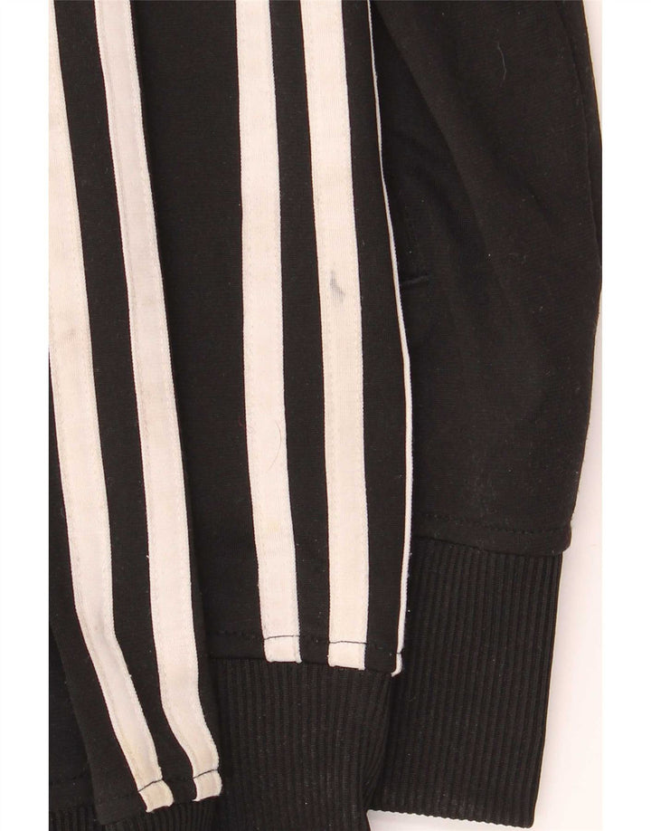 Adidas Mens Tracksuit Top Jacket Large Black Polyester