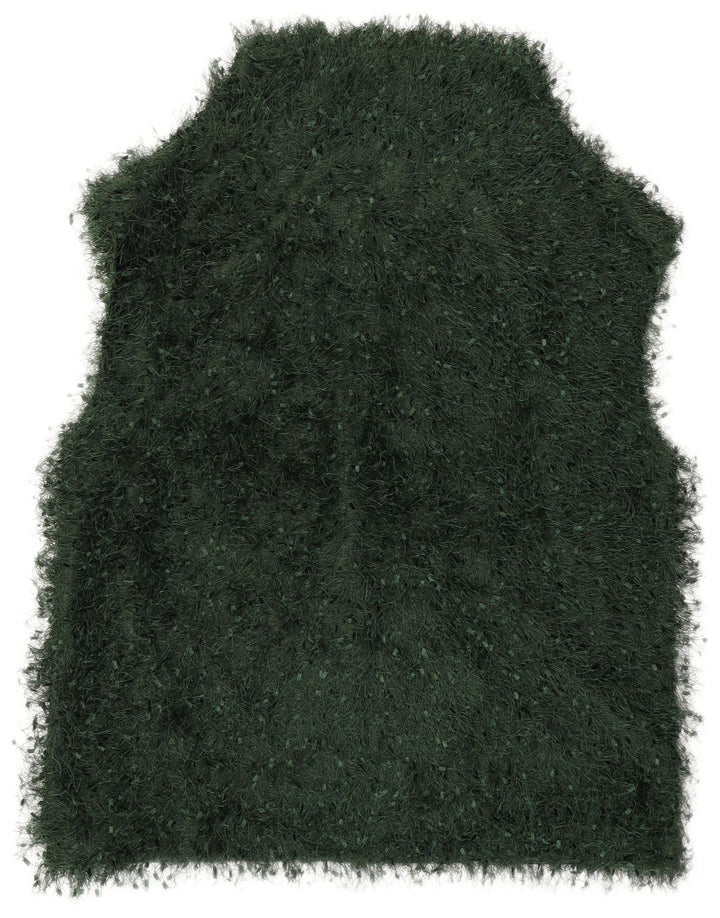 ZARA Womens Vest Tank Top UK 14 Medium Green Polyester