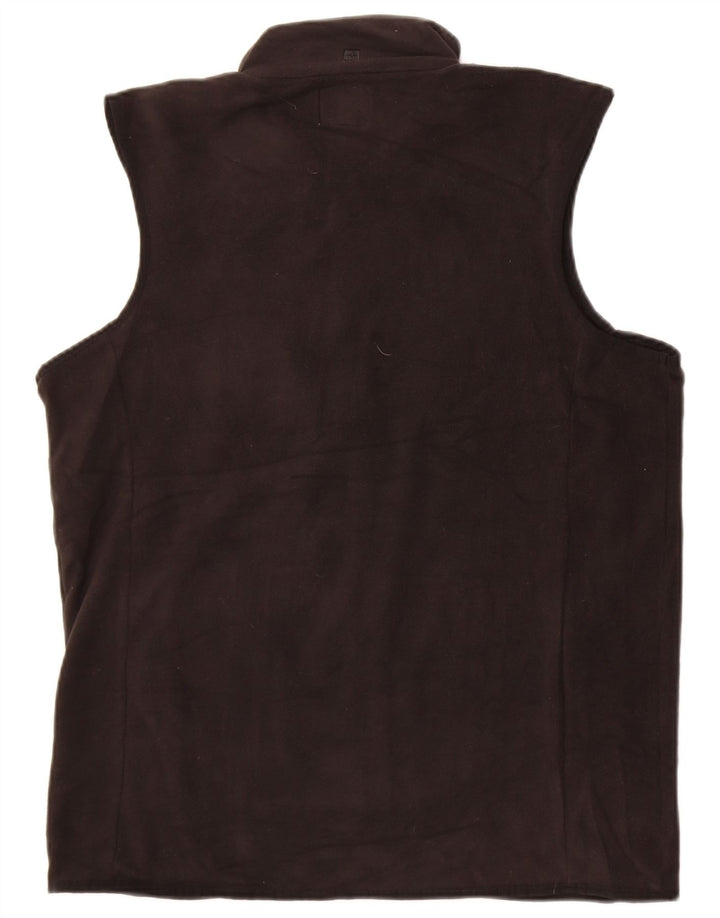 Mountain Warehouse Mens Fleece Gilet UK 38 Medium Black Polyester