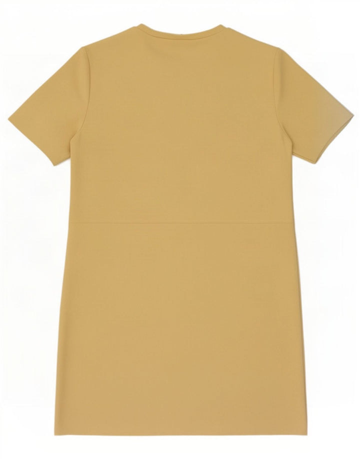 Zara Womens Shift Dress UK 14 Medium Yellow