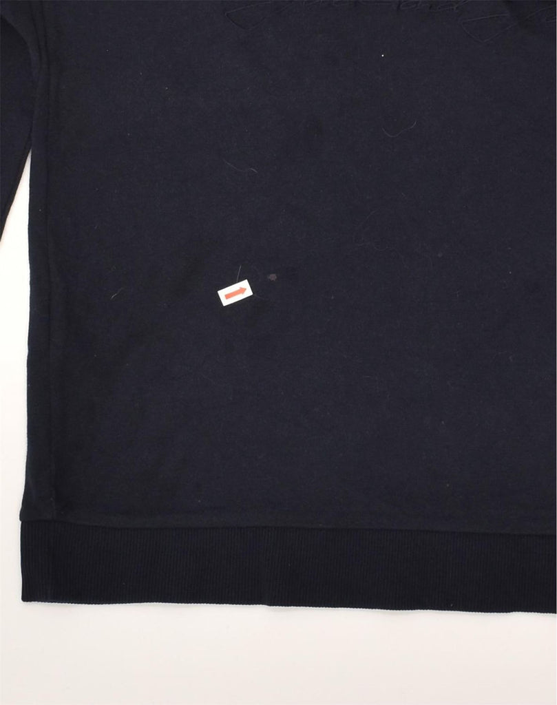 JACK & JONES Mens Graphic Sweatshirt Jumper Medium Navy Blue Cotton | Vintage Jack & Jones | Thrift | Second-Hand Jack & Jones | Used Clothing | Messina Hembry 