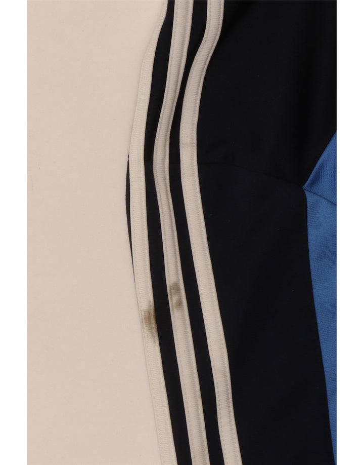 Adidas Mens Tracksuit Top Jacket Medium Navy Blue Colourblock Polyester